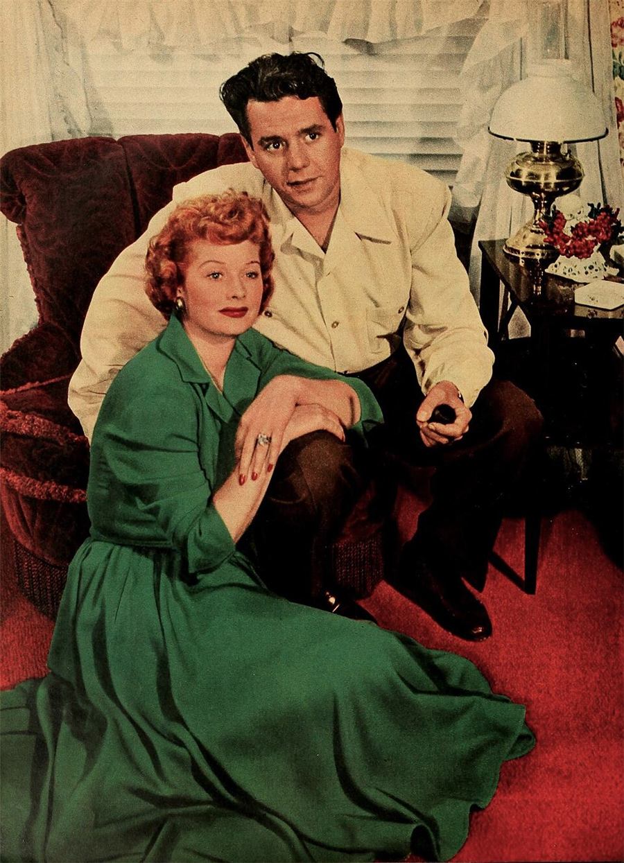 Lucille Ball and Desi Arnaz in 1952